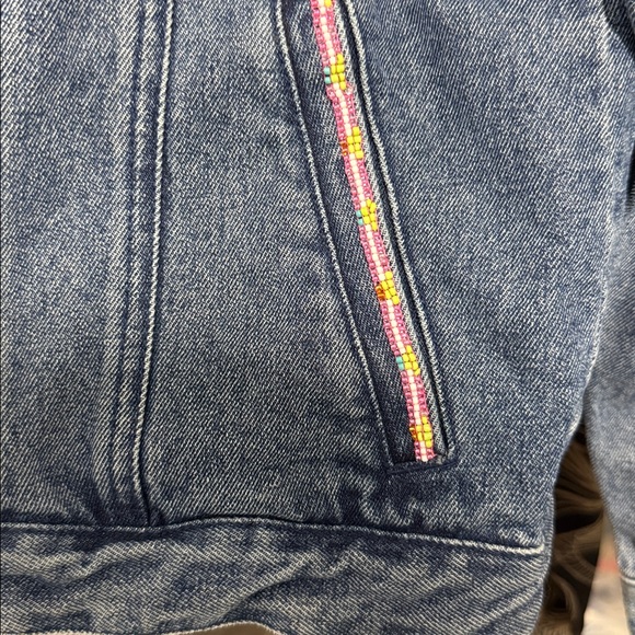 Pendleton cotton denim jacket southwest beading S - Picture 8 of 10